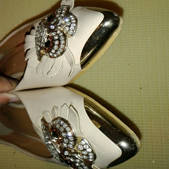 Nude Owl Flats Shoes - Picture 4 of 6